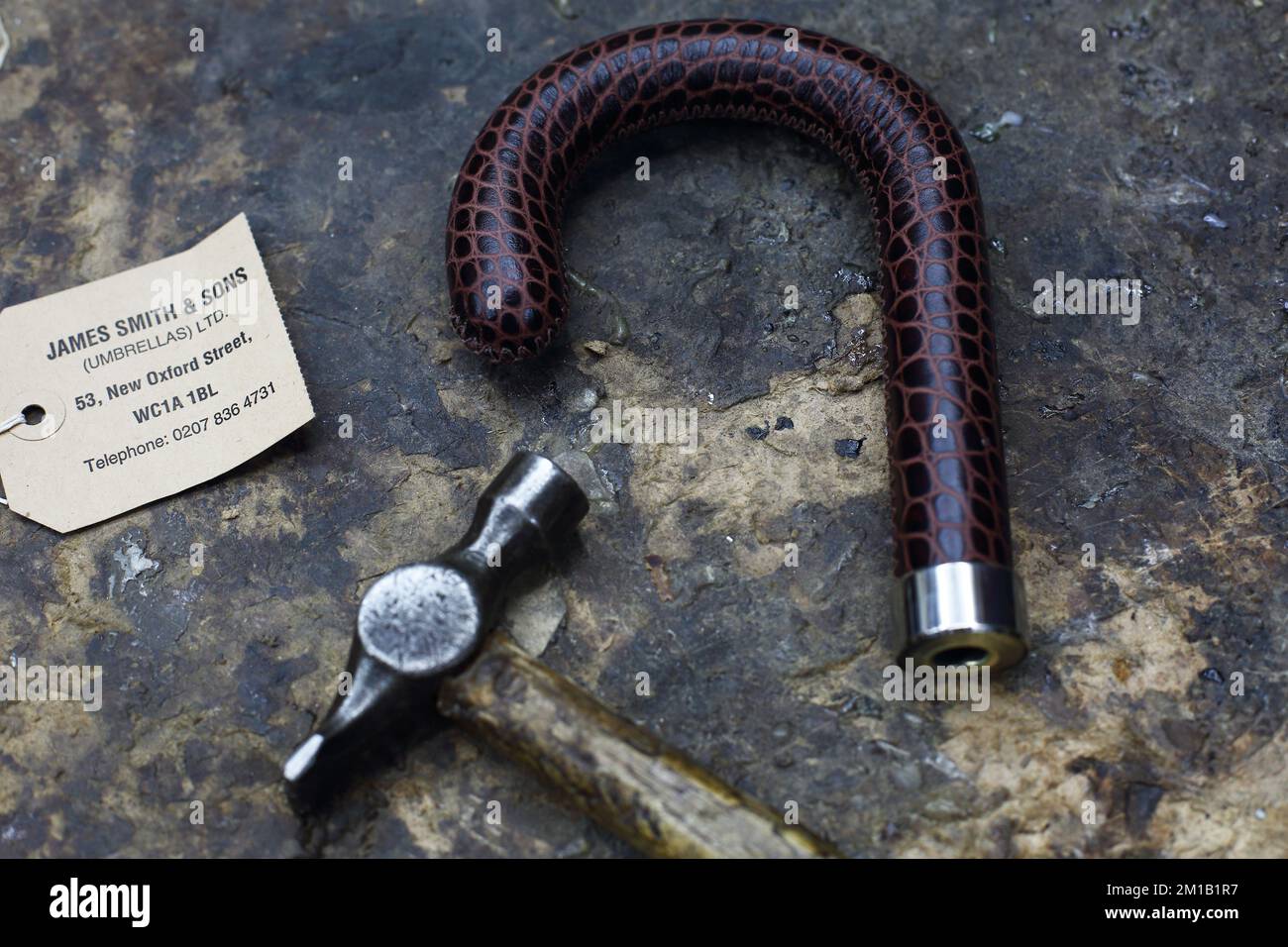 James Smith & Sons making traditional umbrella in their basement