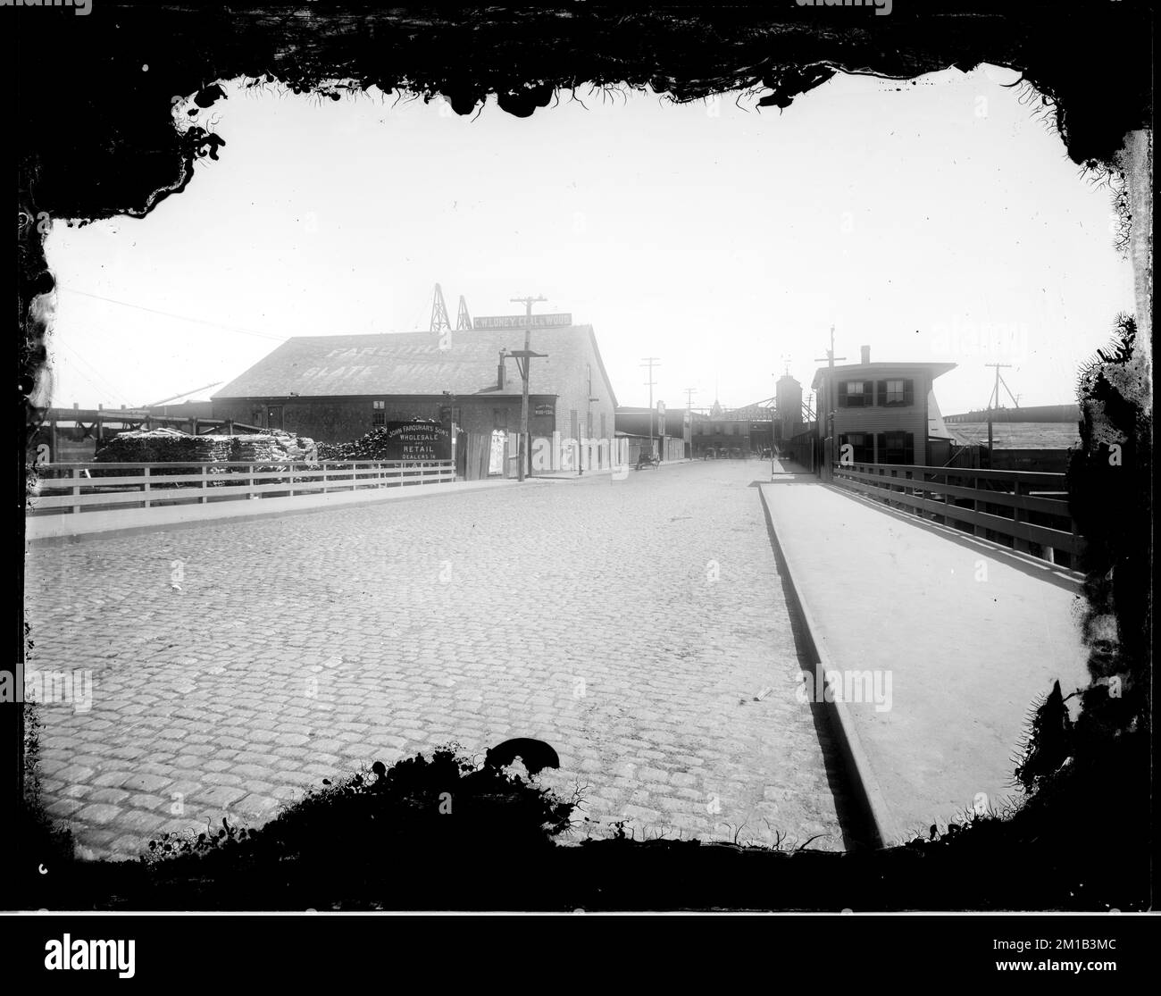 View up Mt. Washington Ave. toward Boston Wharf Co. headquarters