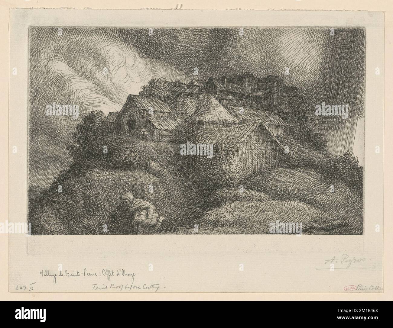 Village de SaintPierre Effet d'orage , Villages, Hills, Storms