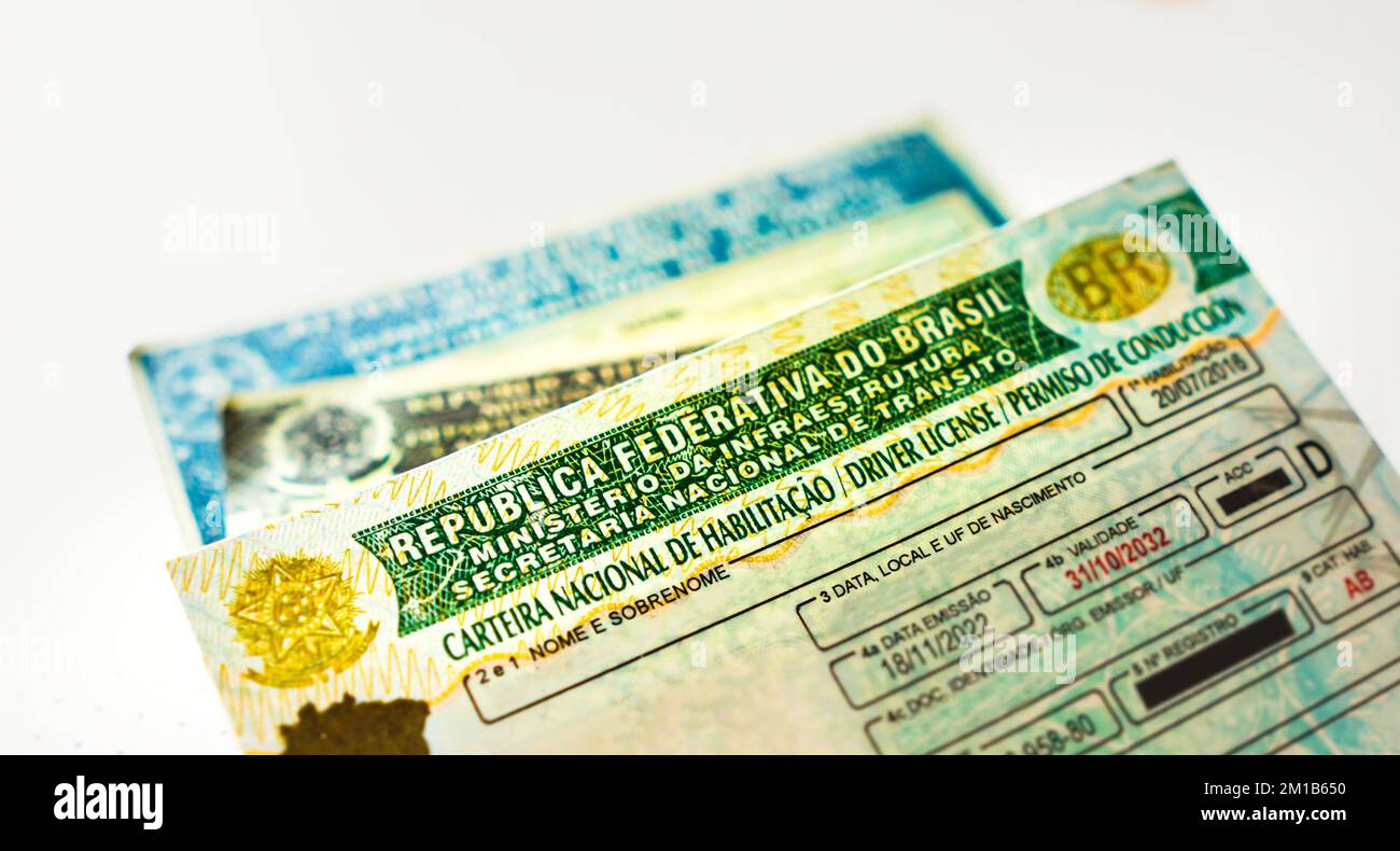 Brazil. 11th Dec, 2022. In this photo illustration, the new National Driver's License (CNH). Official document of Brazil, which attests the ability of a citizen to drive land vehicles. (Photo by Rafael Henrique/SOPA Images/Sipa USA) Credit: Sipa USA/Alamy Live News Stock Photo