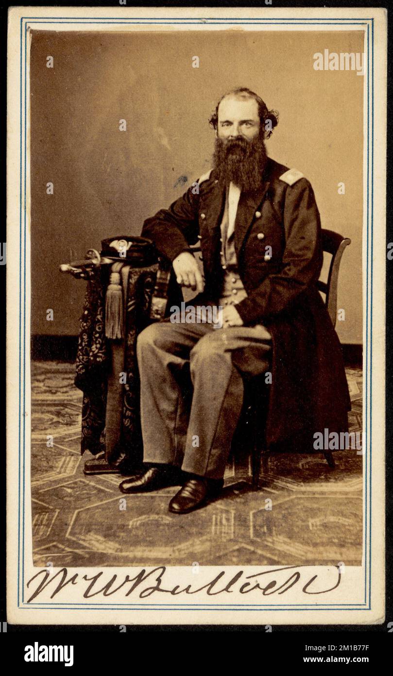 W. W. Bullock , Military officers, Carte de Visite Collection Stock
