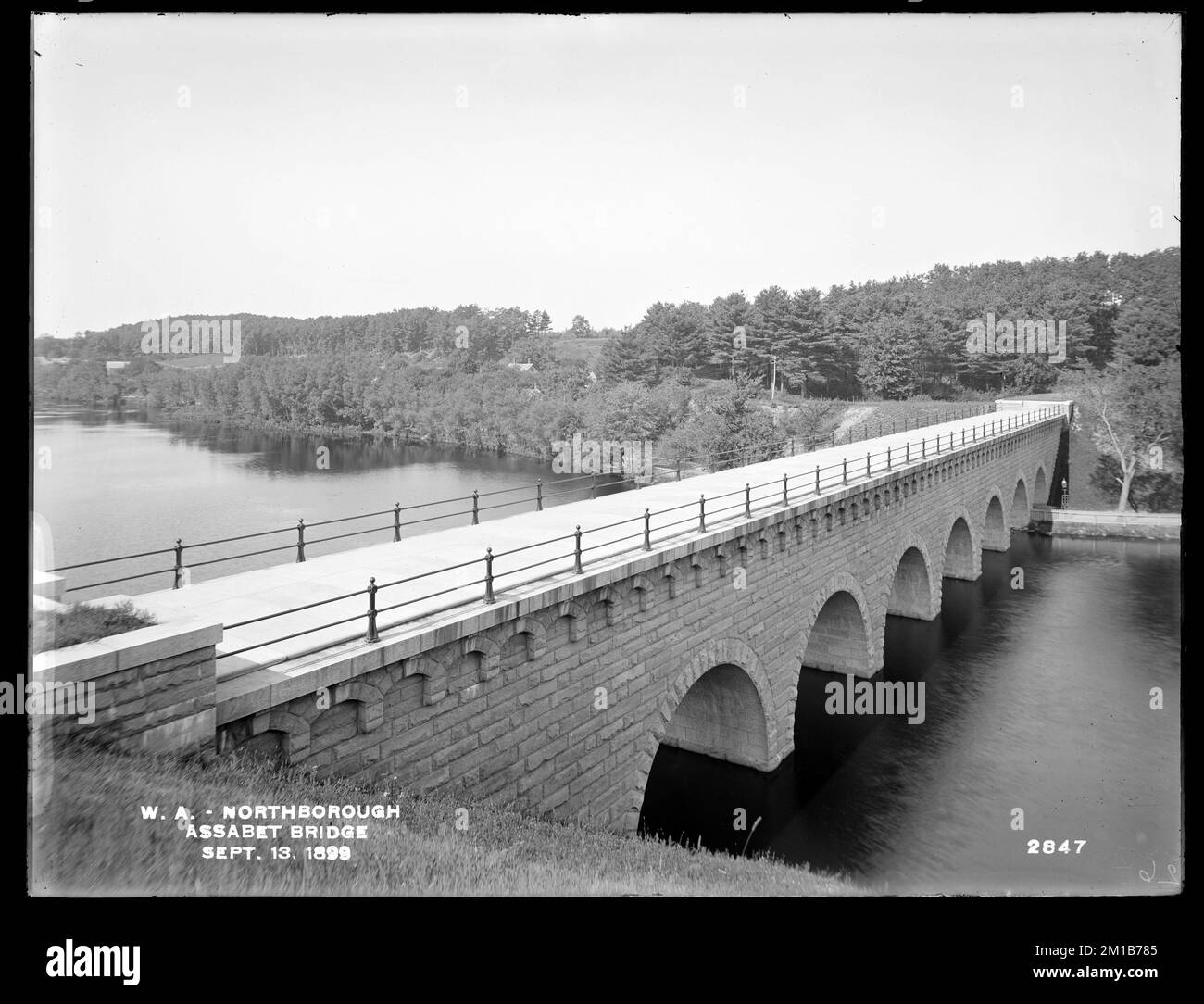 Wachusett Aqueduct, Assabet Bridge, Northborough, Mass., Sep. 13, 1899