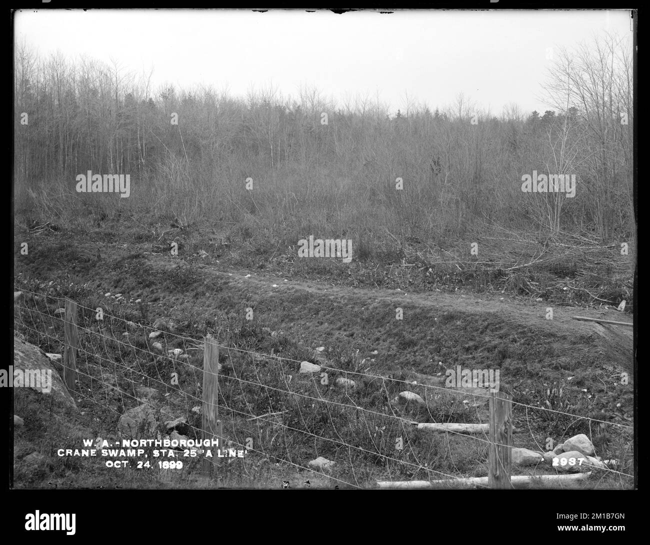 Wachusett Aqueduct, Crane Swamp improved, station 25, A Line