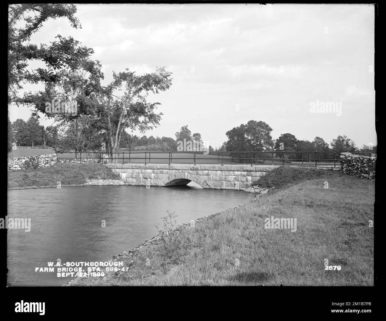 Wachusett Aqueduct, Farm Bridge, station 589+47, Southborough, Mass