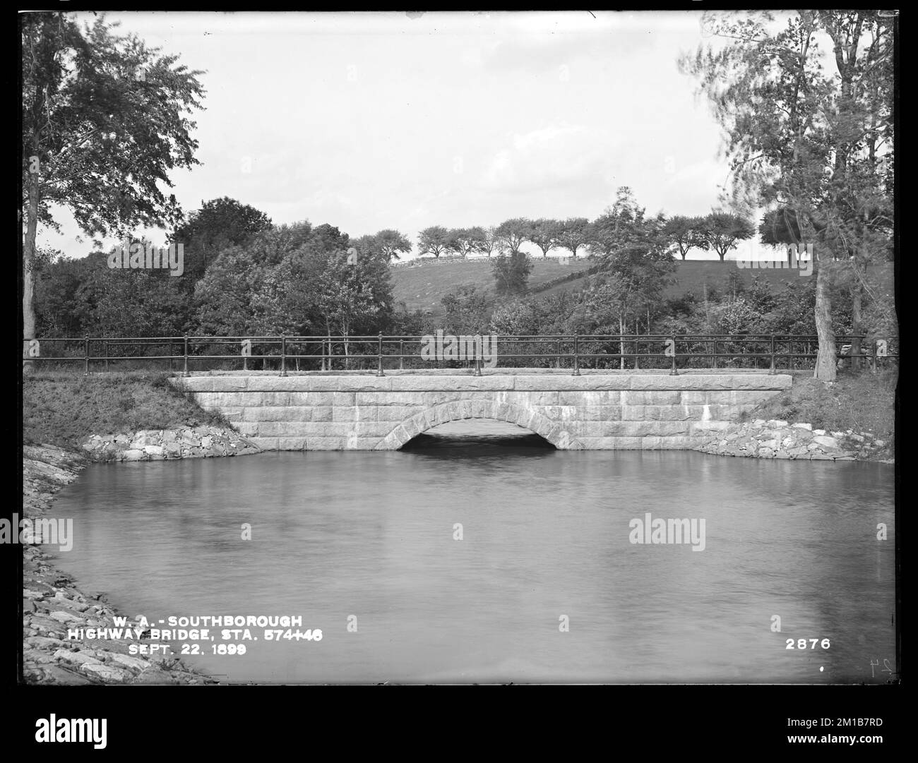 Wachusett Aqueduct, highway bridge, station 574+46, Southborough, Mass