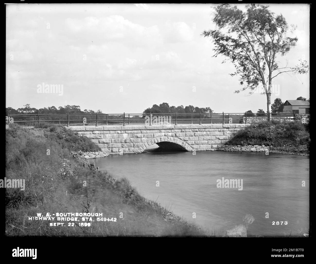 Wachusett Aqueduct, highway bridge, station 549+42, Southborough, Mass