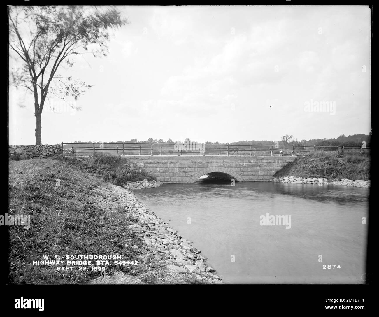 Wachusett Aqueduct, highway bridge, station 549+42, Southborough, Mass