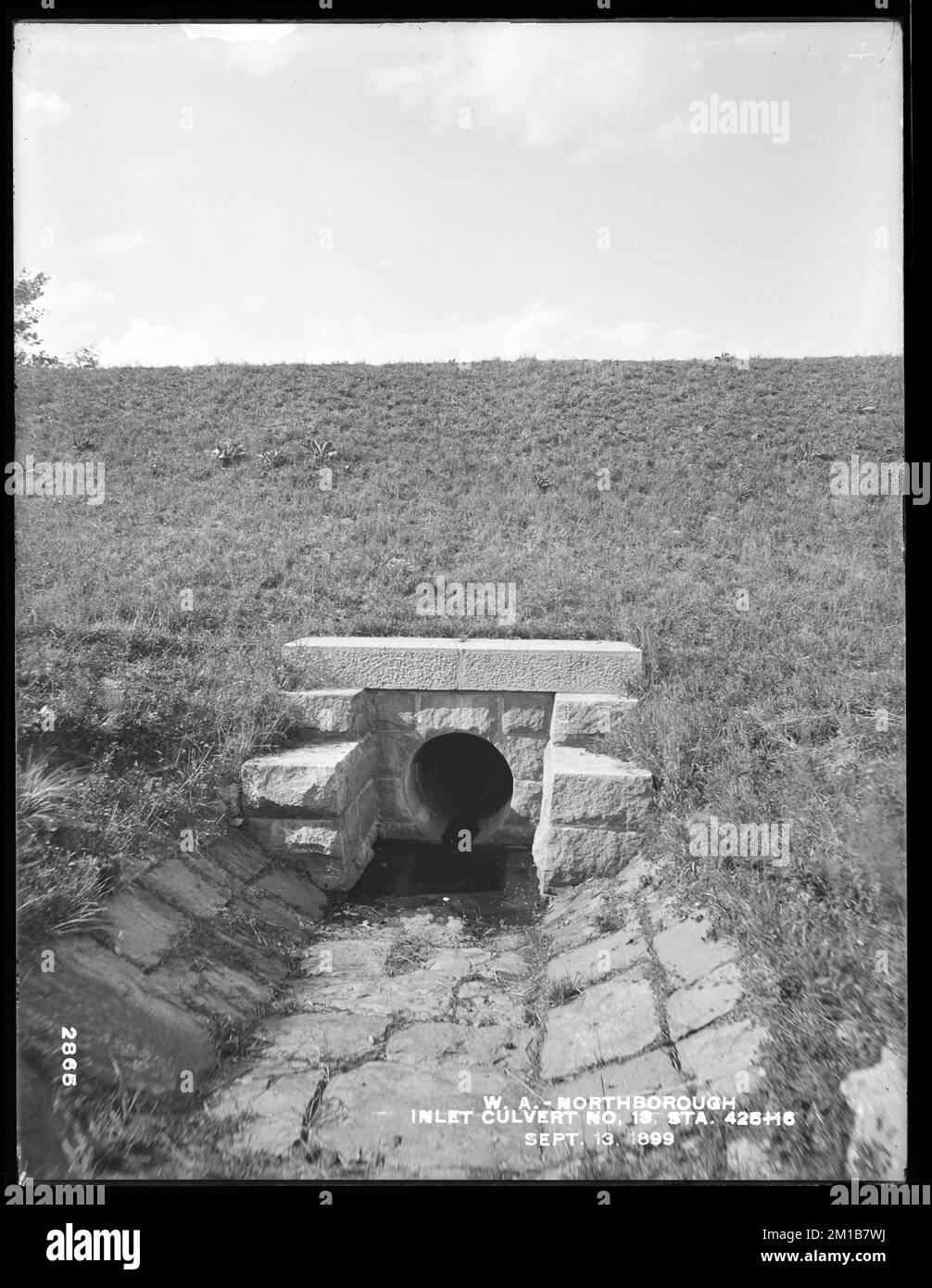 Wachusett Aqueduct, inlet, Culvert No. 13, station 425+16, Northborough