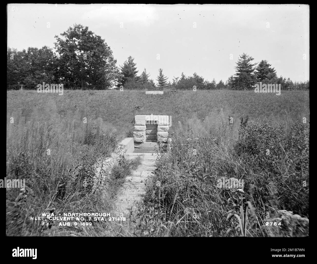 Wachusett Aqueduct, inlet, Culvert No. 7, station 271+13, Northborough