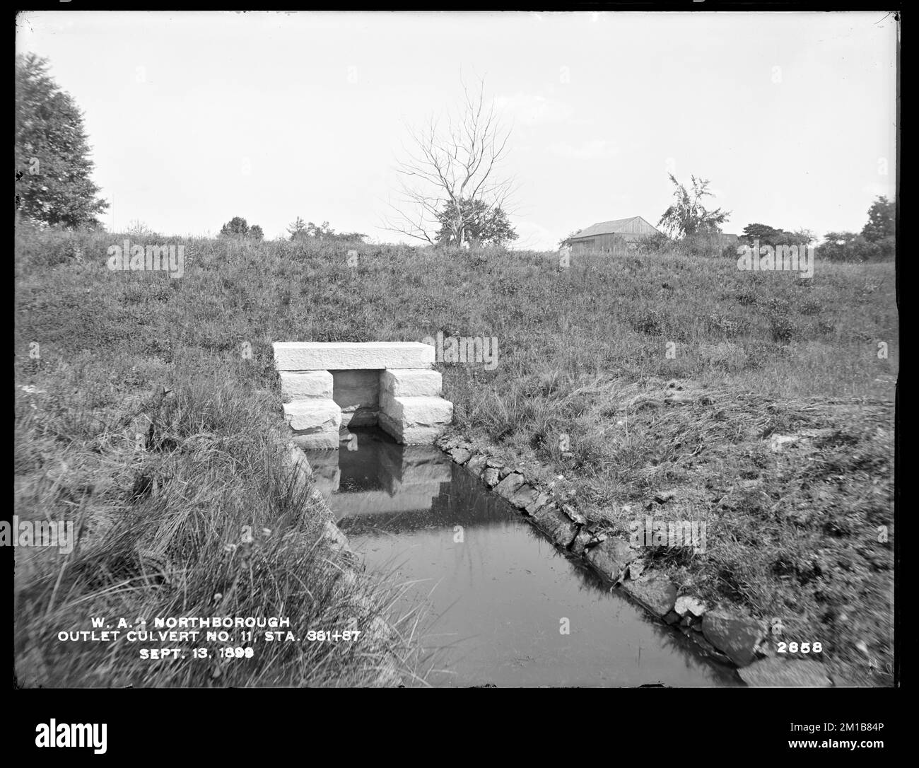 Wachusett Aqueduct, outlet, Culvert No. 11, station 381+87