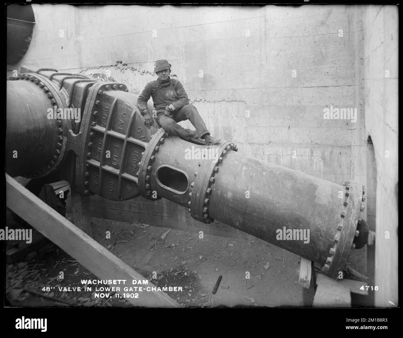 Wachusett Dam, 48inch valve in lower gate chamber, Clinton, Mass., Nov
