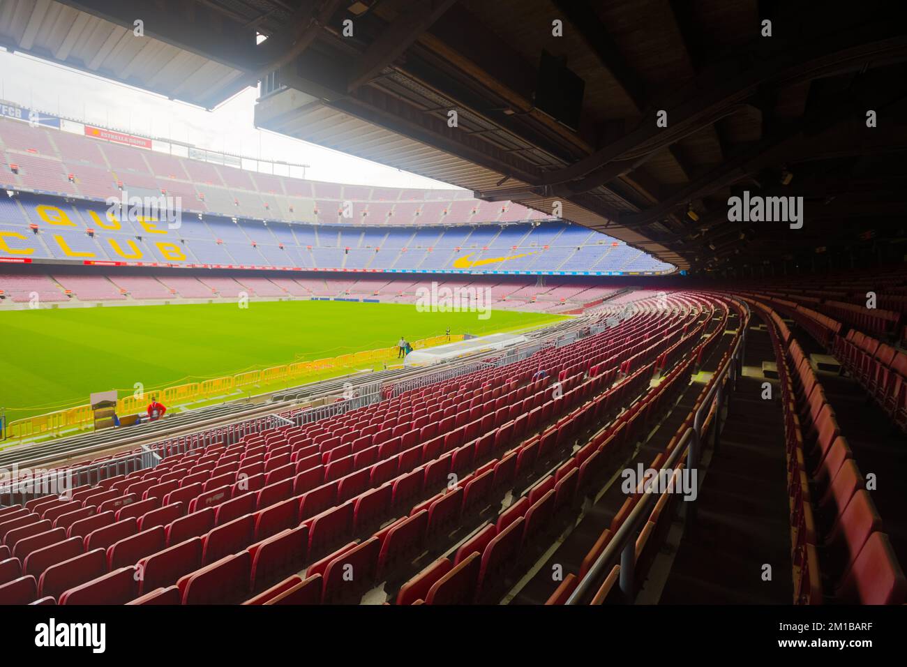 Camp Nou, biggest stadium in Europe and home stadium of FC Barcelona