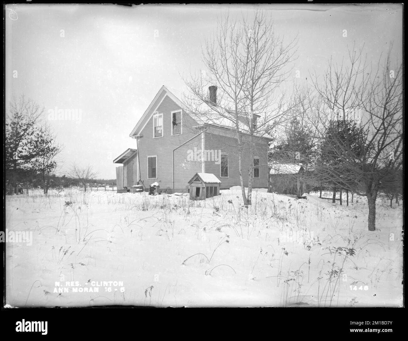 Wachusett Reservoir, Ann Moran's house, from the east, Clinton, Mass