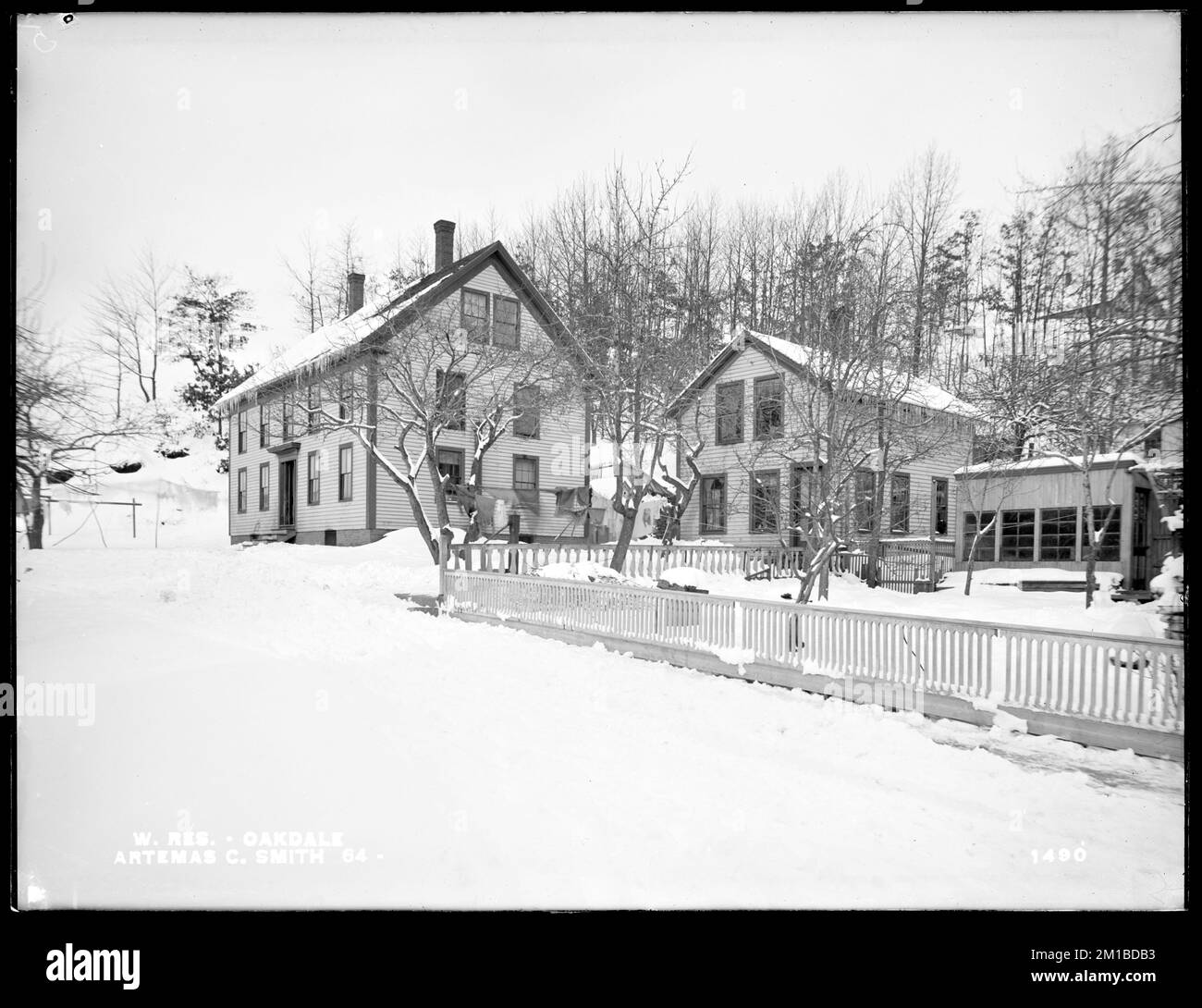 Wachusett Reservoir, Artemas C. Smith's houses, on the north side of