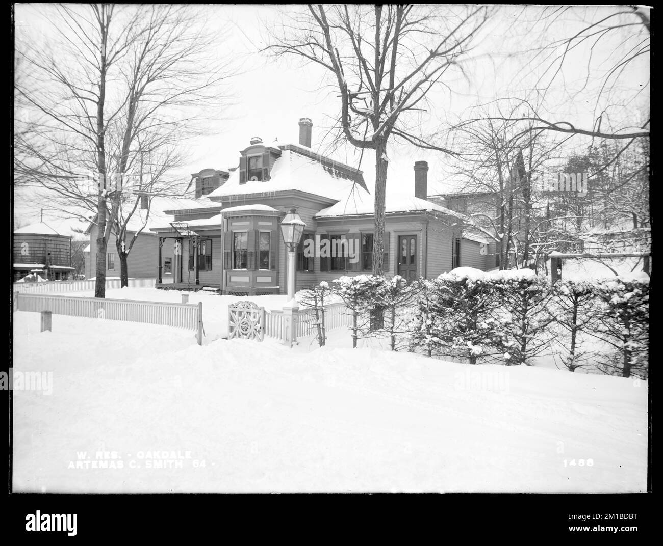 Wachusett Reservoir, Artemas C. Smith's house, at the corner of Wheeler