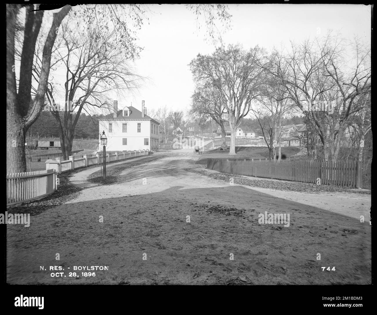 Wachusett Reservoir, Boylston, from the west end of bridge, looking