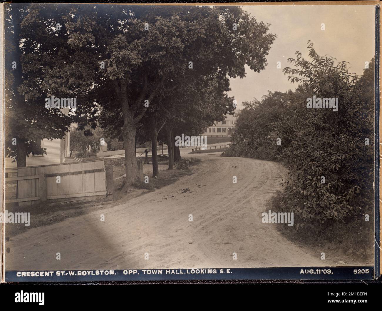 Wachusett Reservoir, Crescent Street, opposite Town Hall, looking