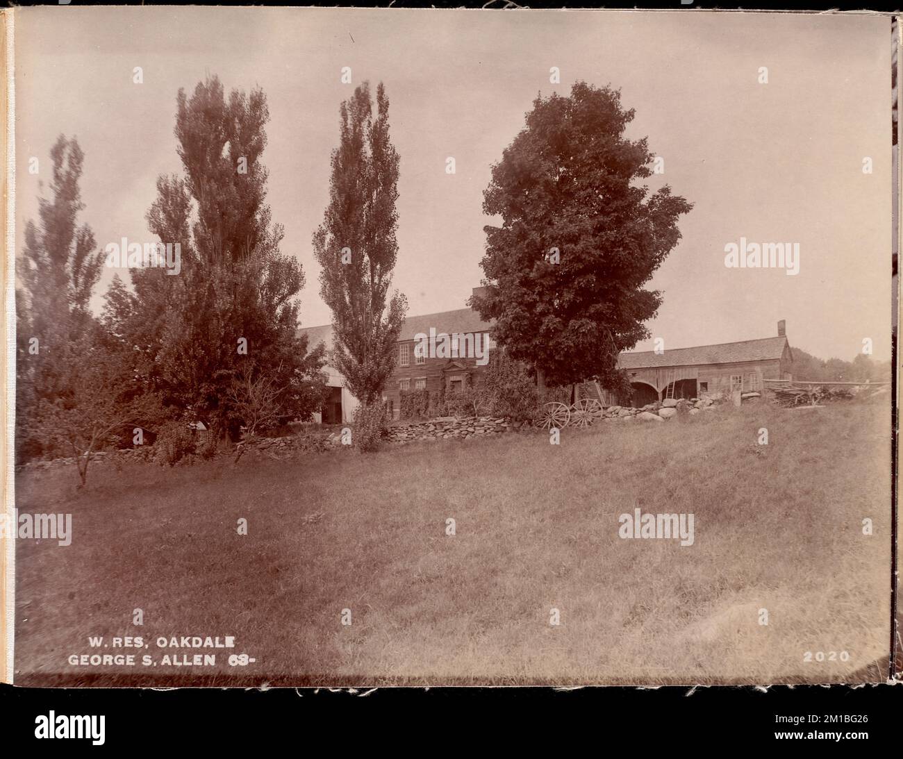 Wachusett Reservoir, S. Allen's buildings, on the southeasterly
