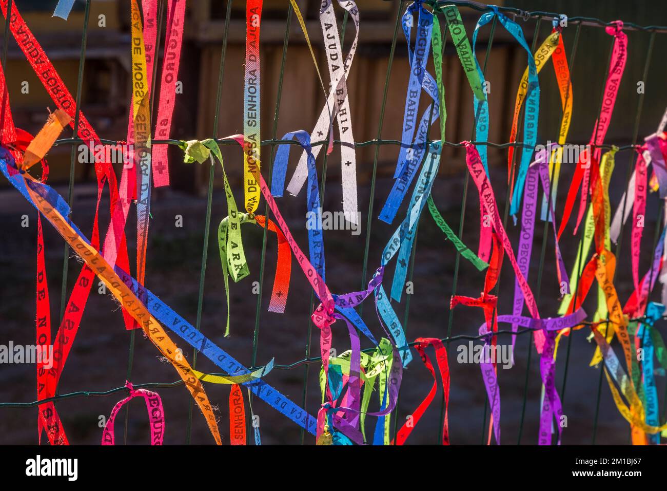 Lord of Bonfim ribbon tapes symbol of faith and good luck in Trancoso ...