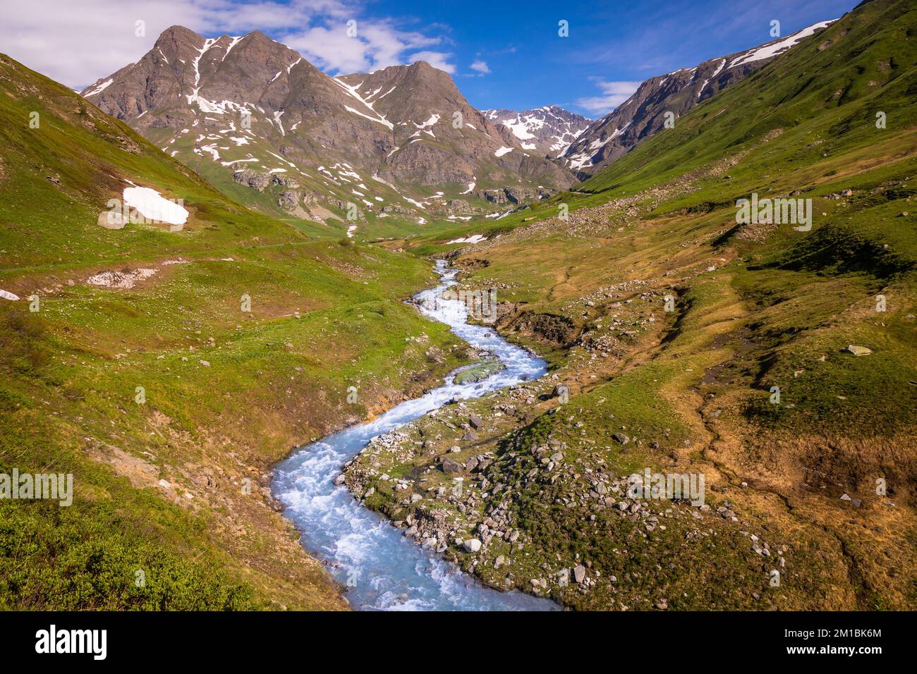 Stream, Col D'Allos, Alpes Maritime, France Stock Photo - Alamy