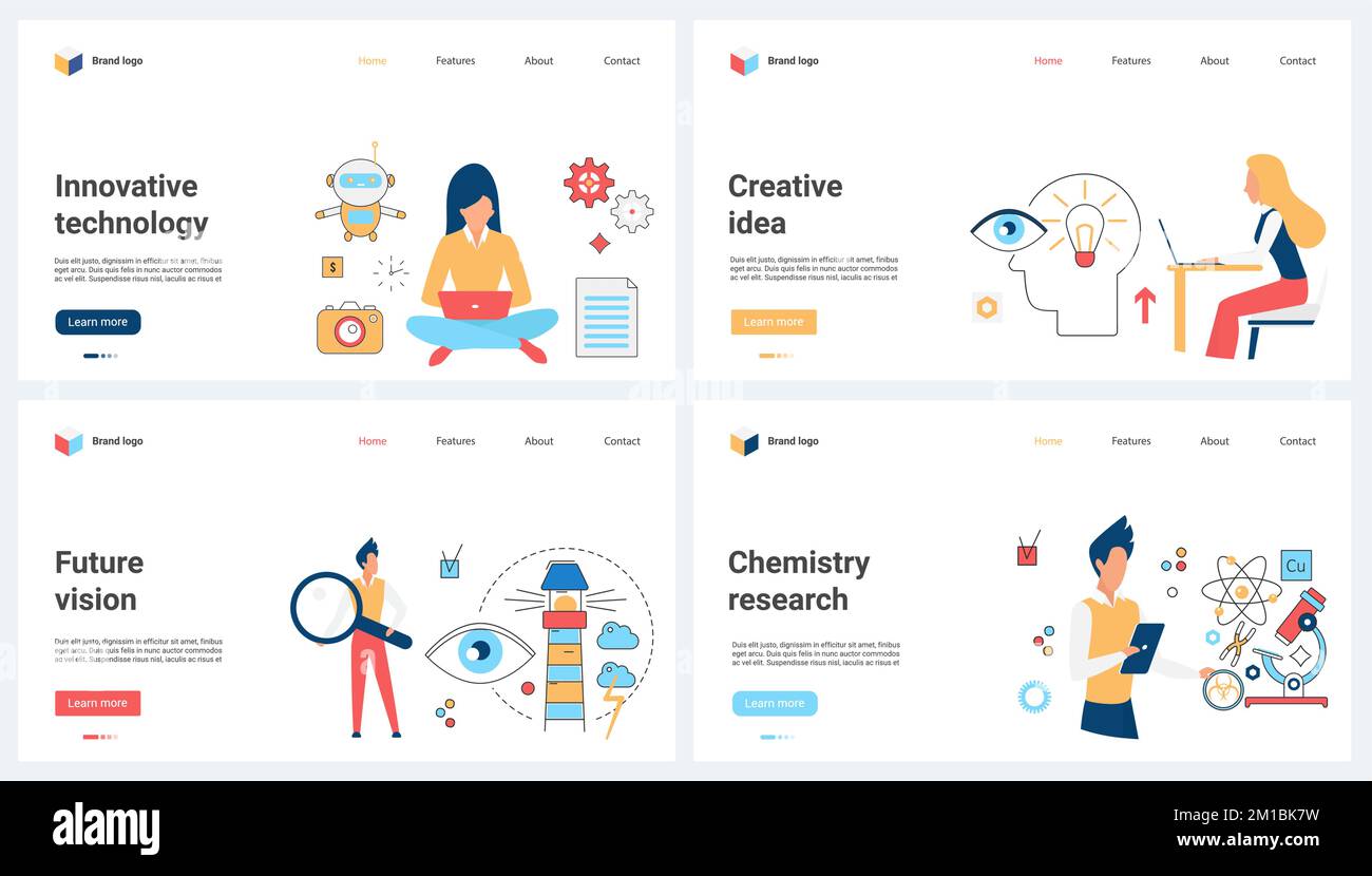 Innovative research in chemistry, creative idea, vision and technology