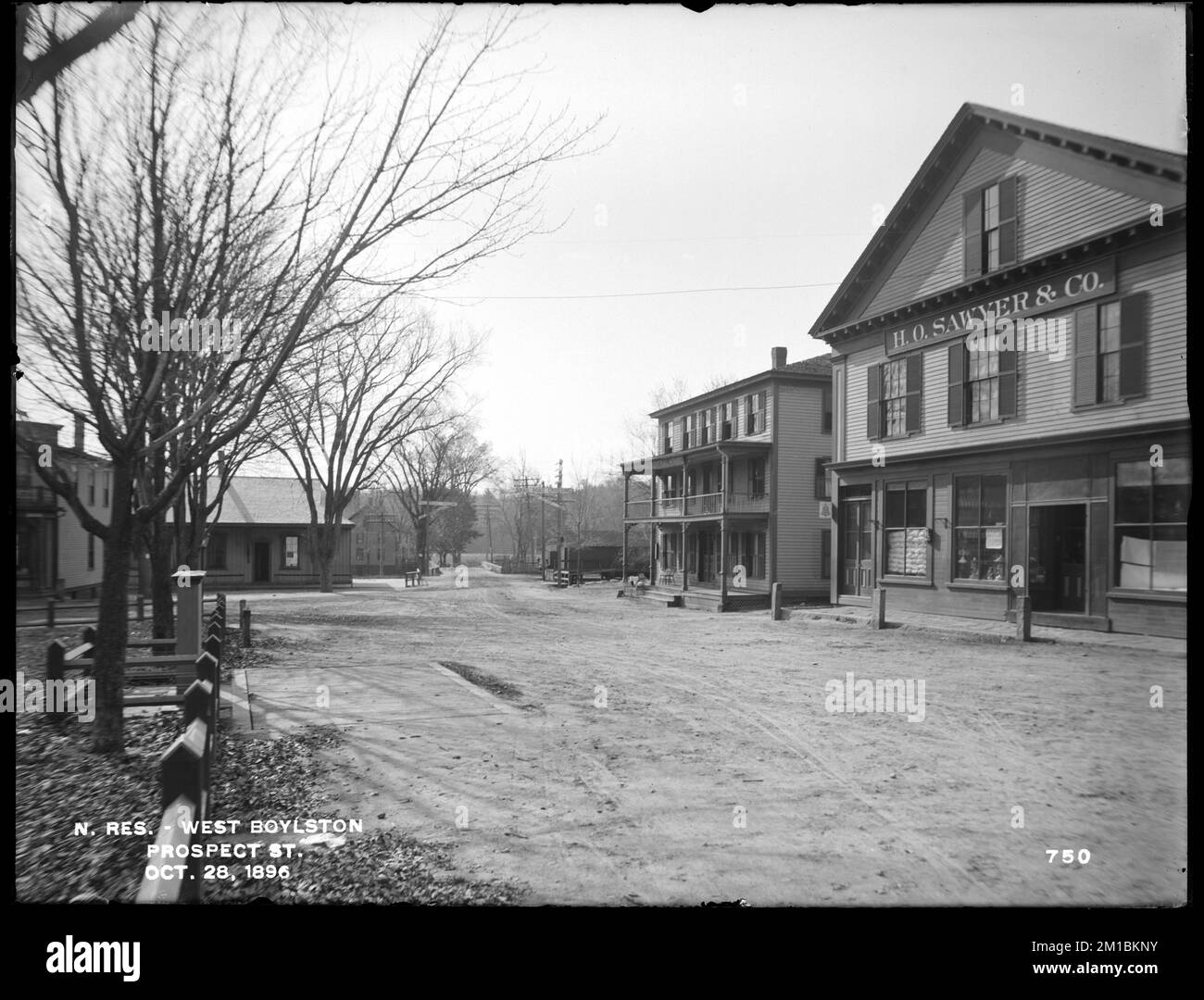 Wachusett Reservoir, Prospect Street, from the south side of East Main