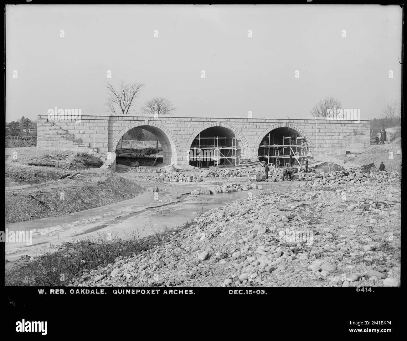 Wachusett Reservoir, Quinapoxet Arches, Oakdale, West Boylston, Mass