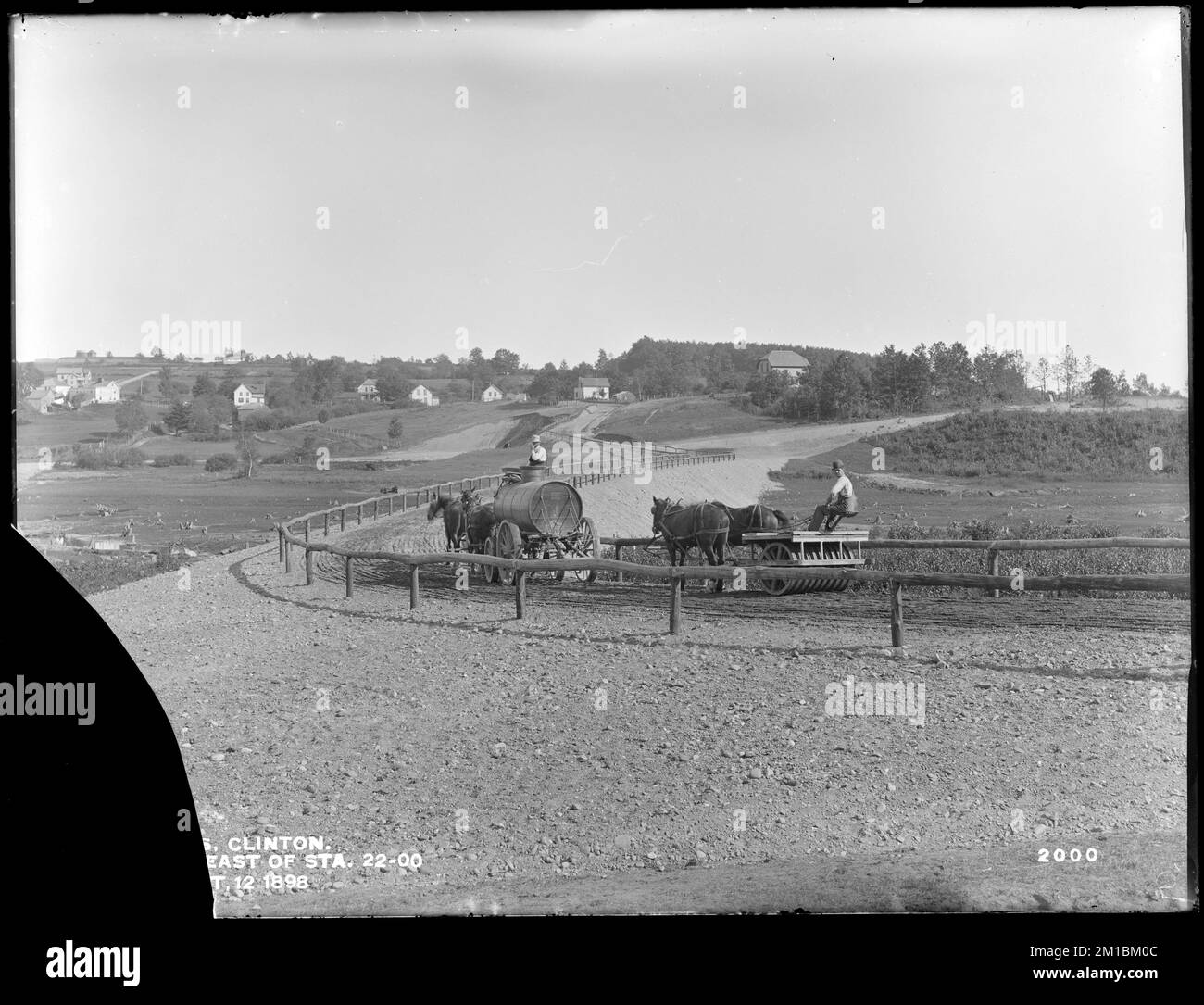 Wachusett Reservoir, road between South Main Street and South Meadow