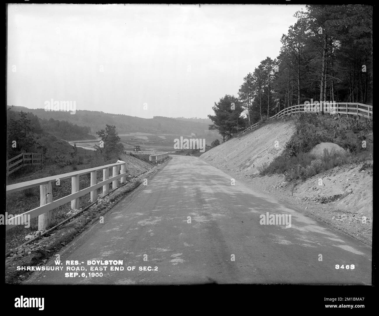 Wachusett Reservoir, Shrewsbury Road, east end of Section 2, Boylston