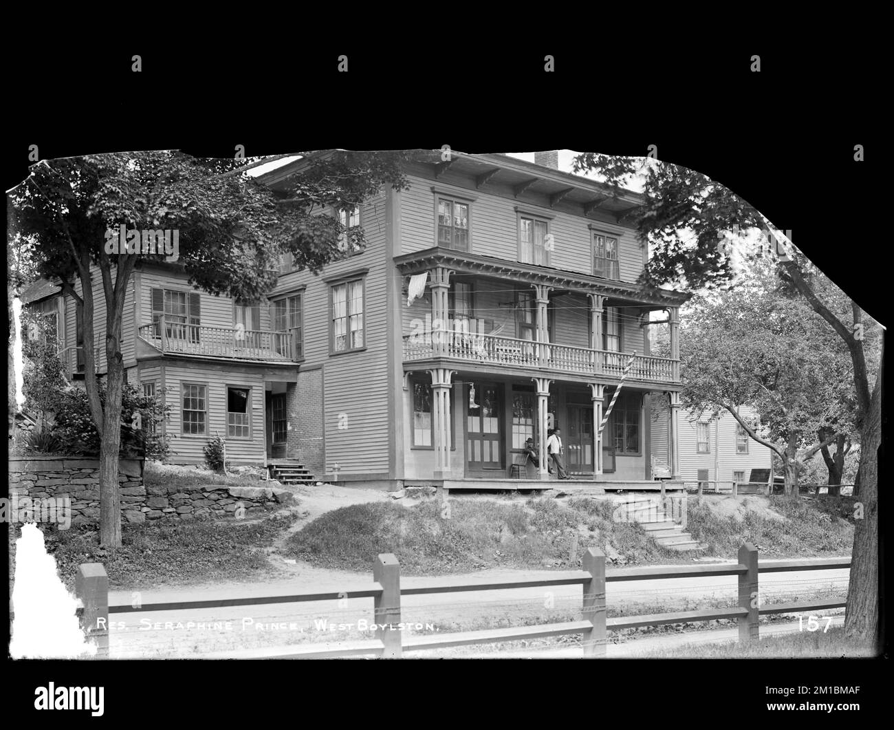 Wachusett Reservoir, Seraphine Prince's large house, on north side of