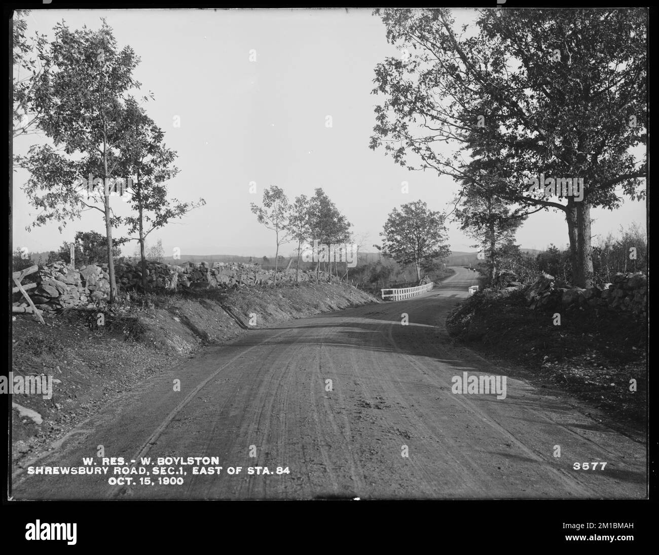 Wachusett Reservoir, Shrewsbury Road, Section 1, east of station 84