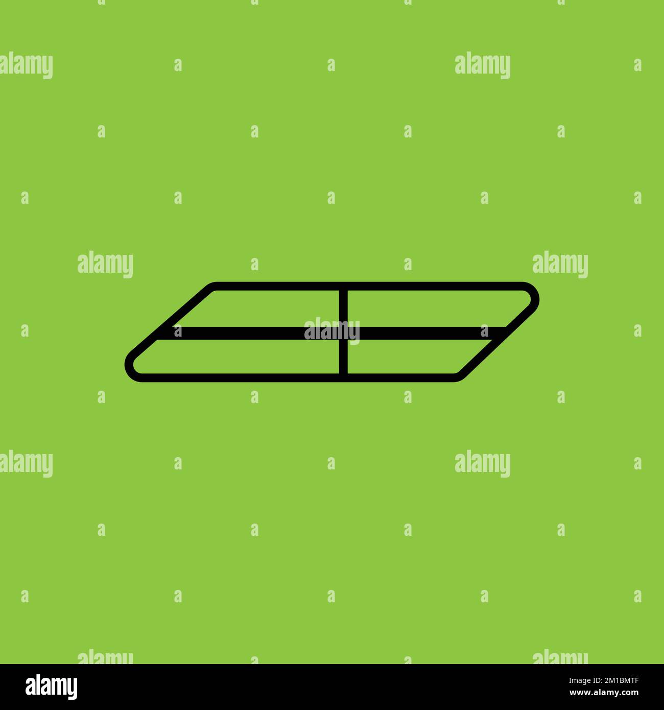 Eraser Icon isolated. Office Concept. - Vector . Vector illustration Stock Vector