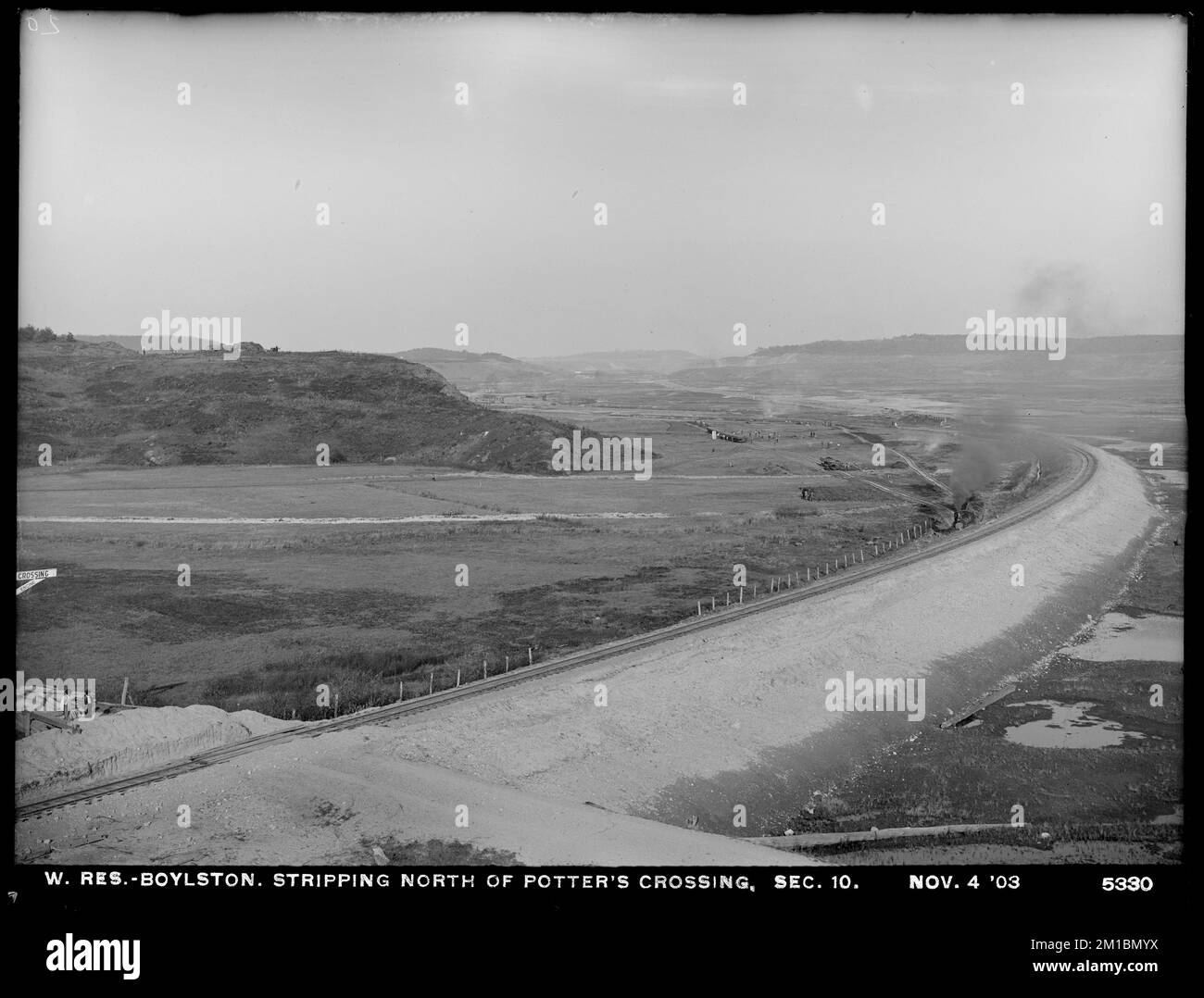 Wachusett Reservoir, stripping north of Potter's crossing, Section 10