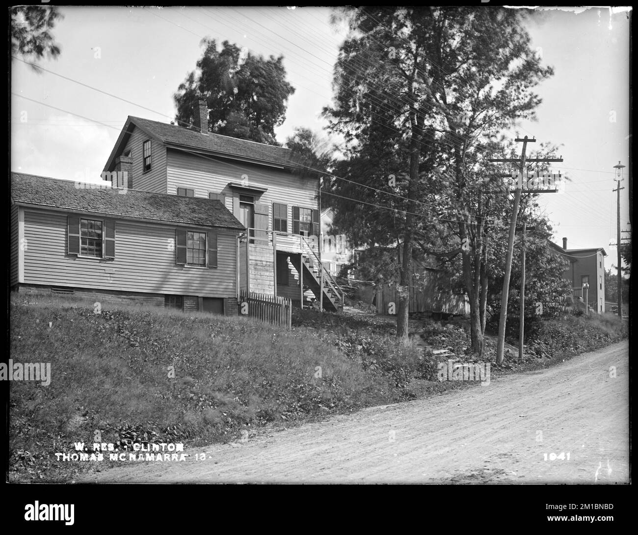 Wachusett Reservoir, Thomas McNamara's house, on the corner of Boylston