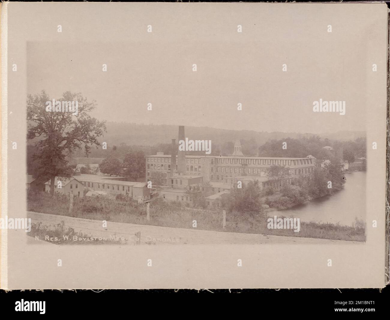 Wachusett Reservoir, West Boylston Manufacturing Company, from the east