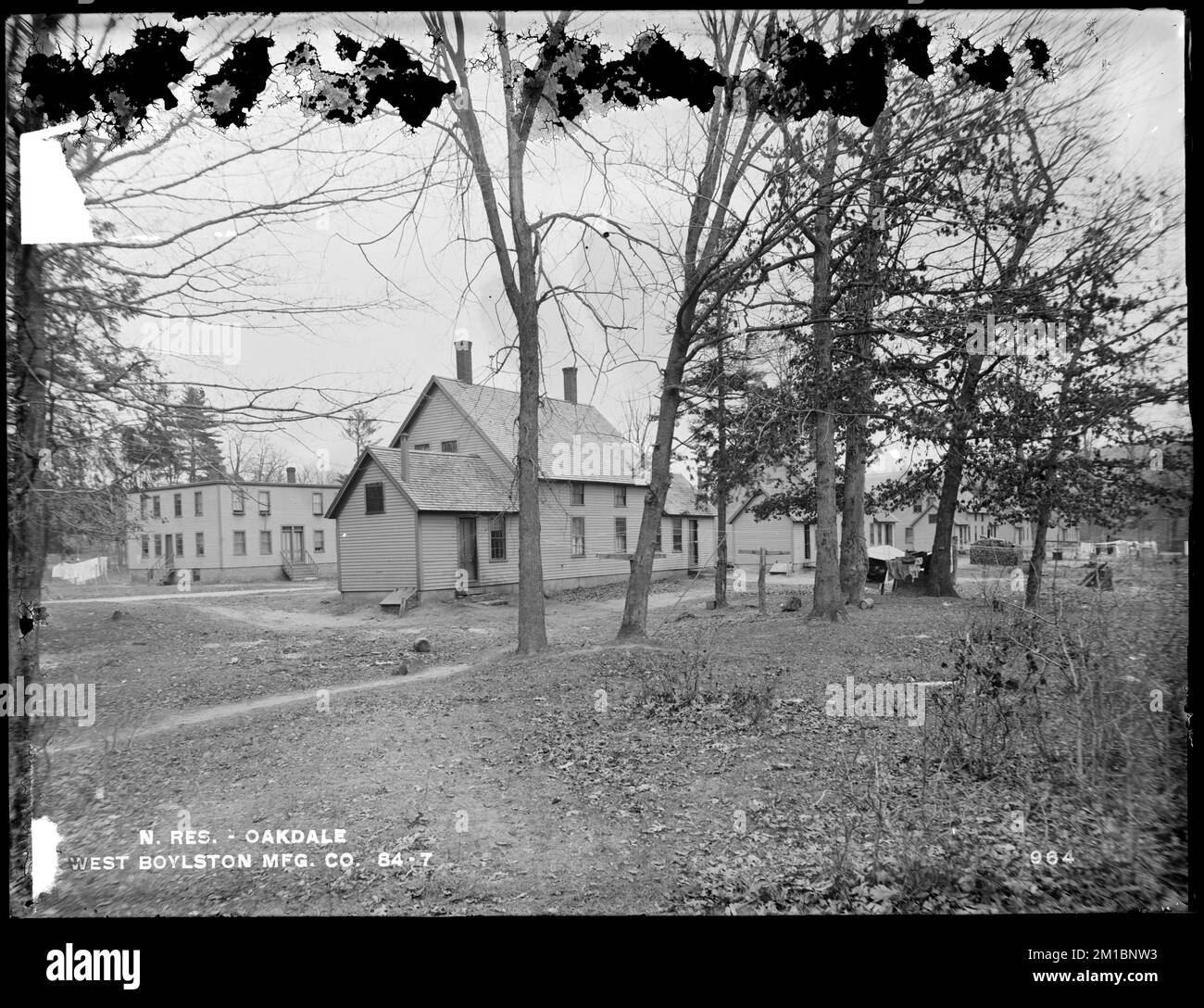 Wachusett Reservoir, West Boylston Manufacturing Company's houses, on