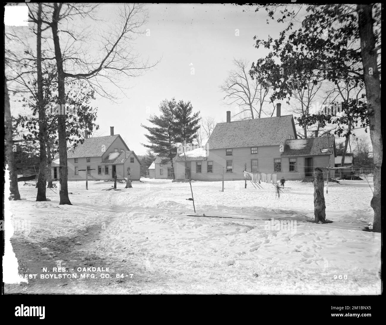 Wachusett Reservoir, West Boylston Manufacturing Company's houses