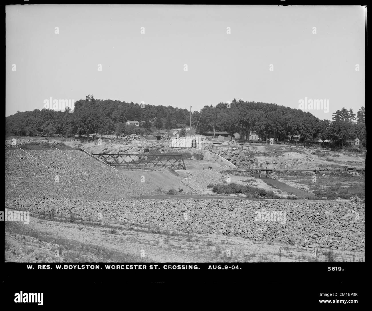 Wachusett Reservoir, Worcester Street crossing, West Boylston, Mass