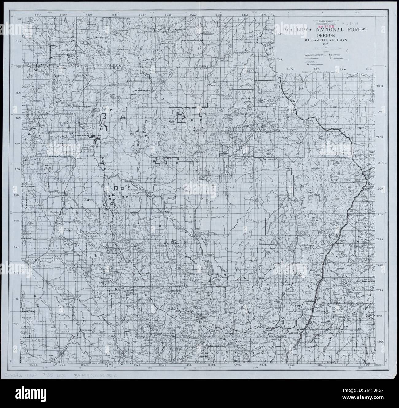 Wallowa National Forest, Oregon , Wallowa National Forest Or., Maps Norman B. Leventhal Map