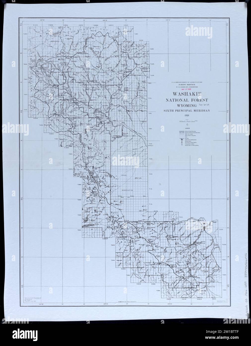 Washakie National Forest, Wyoming , Shoshone National Forest Wyo., Maps