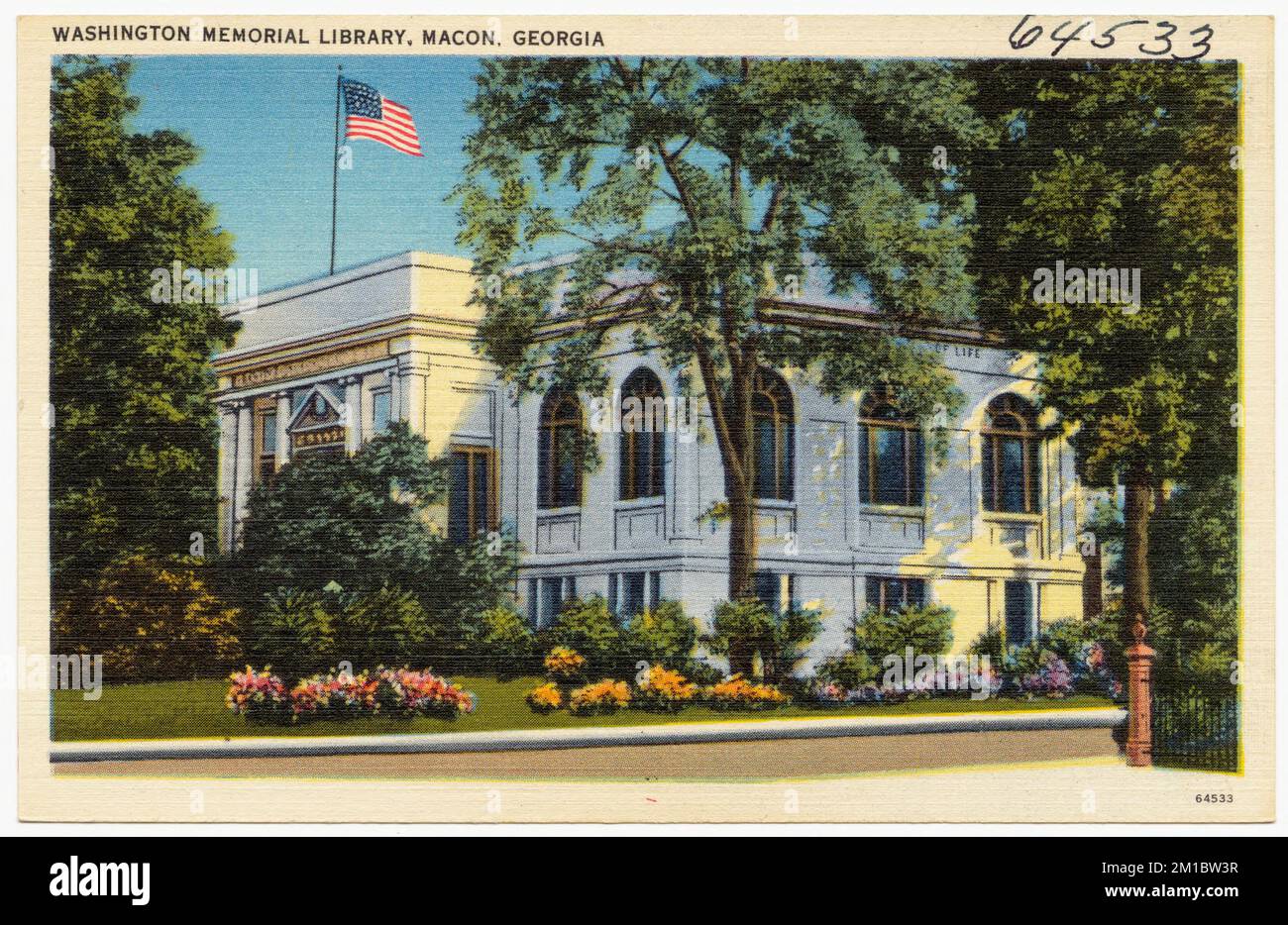 Washington Memorial Library, Macon, , Public libraries, Tichnor