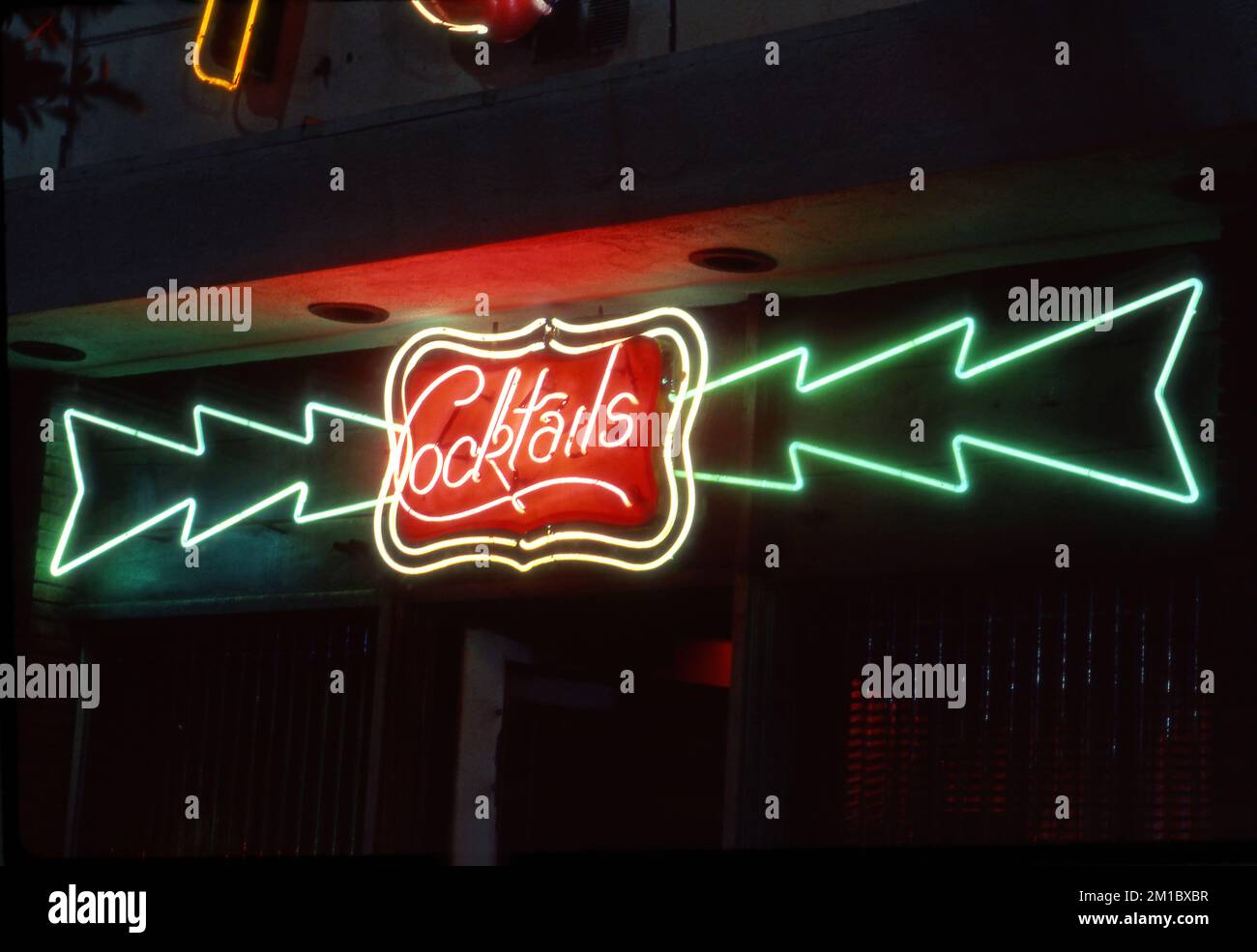 Neon sign at bar on Hollywood Blvd. in Los Angeles, CA Stock Photo Alamy