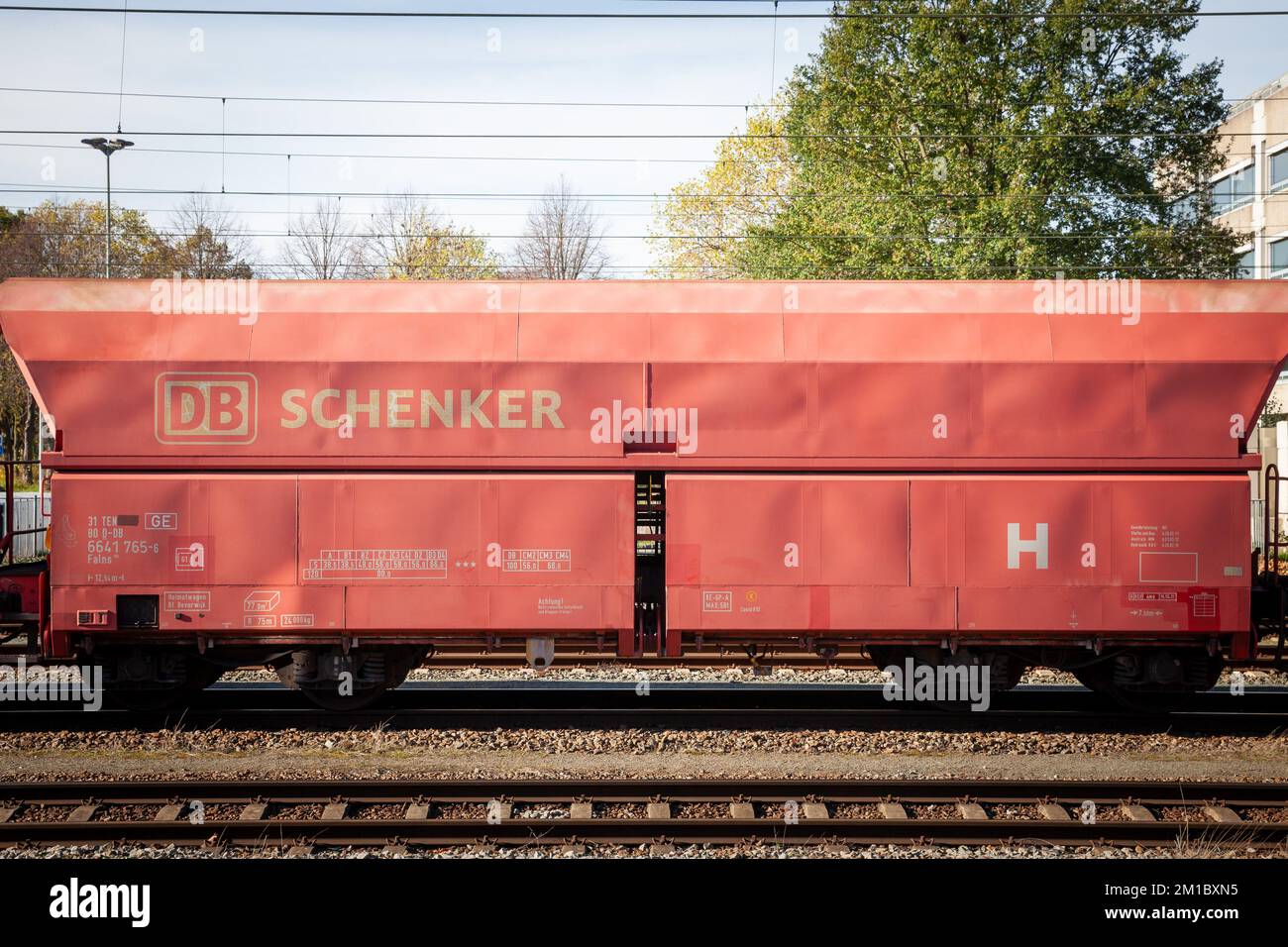 Picture Of A Sign With The Logo Of DB Schenker Taken On A Wagon In ...