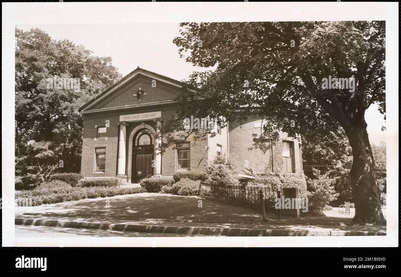 Wayland Library, 1975 , Public libraries. Wayland Free Public Library