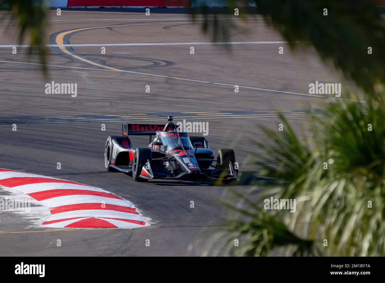 JACK HARVEY (45) of Bassingham, England practices for the Firestone Grand Prix of St Petersburg at the The Streets of St. Petersburg in St. Petersburg, Florida, USA. Stock Photo