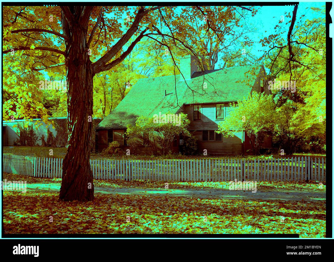Wenham, ClaflinRichards House , Architecture, Dwellings, Fences, Trees