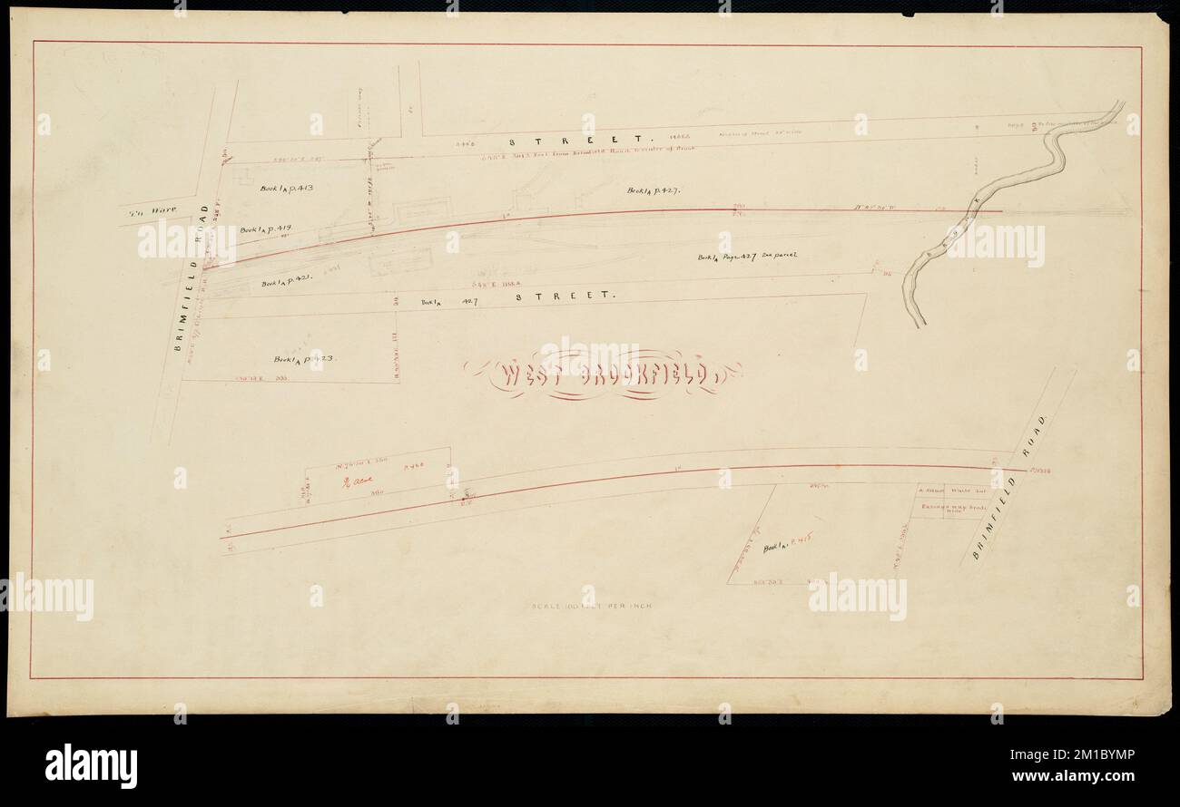 West Brookfield , West Brookfield Mass. Town, Maps, Railroads