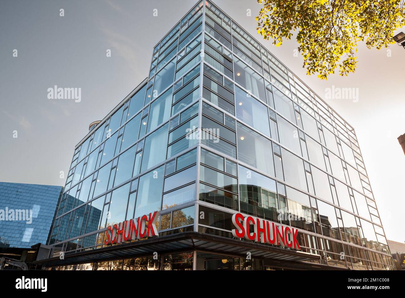 Picture of the Schunck Glaspaleis in Heerlen, Netherlands. Schunck is the name of former fashion house and department store Firma Schunck in Heerlen, Stock Photo