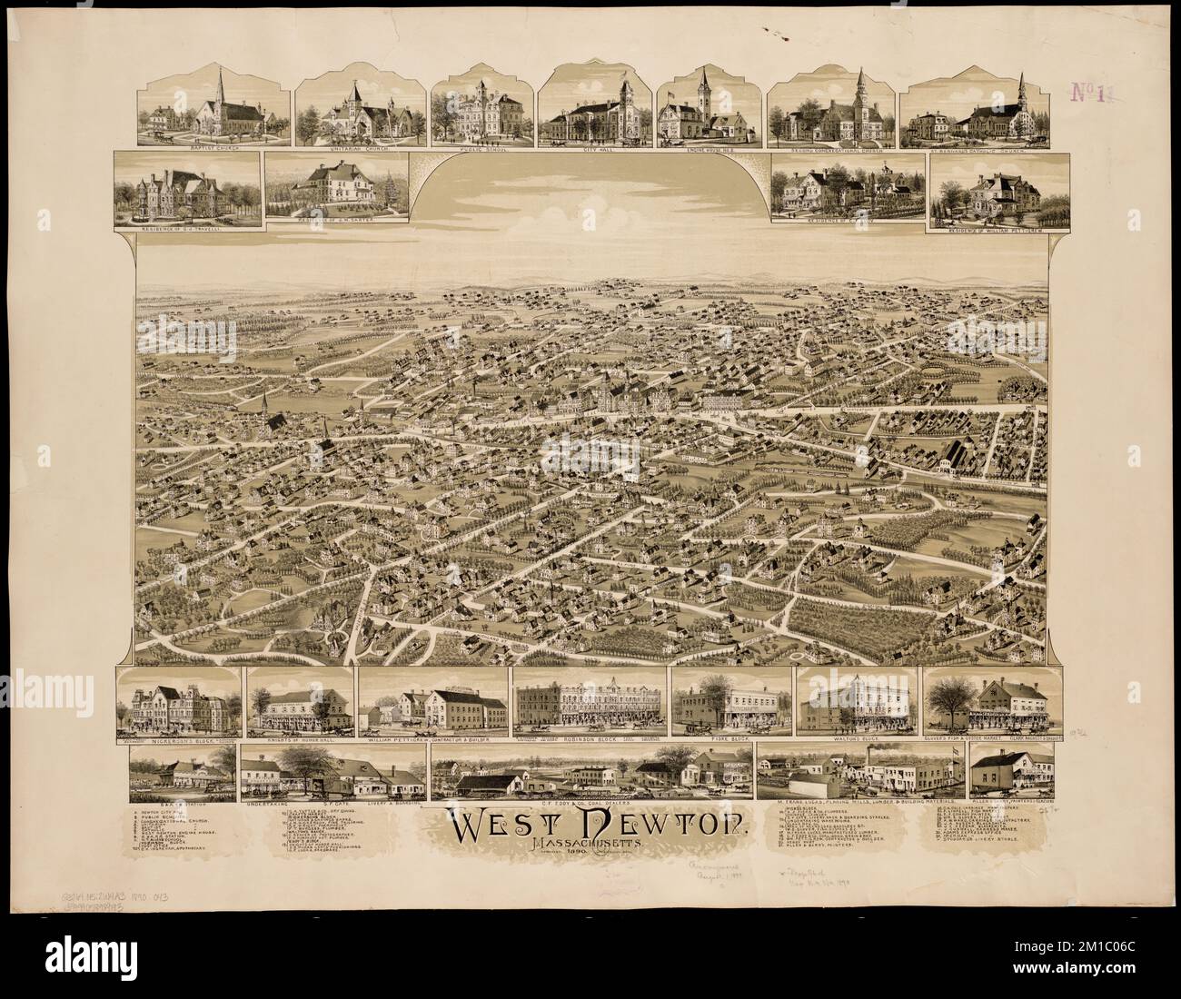 West Newton, Massachusetts , Newton Mass., Aerial views, West Newton Mass., Aerial views Norman