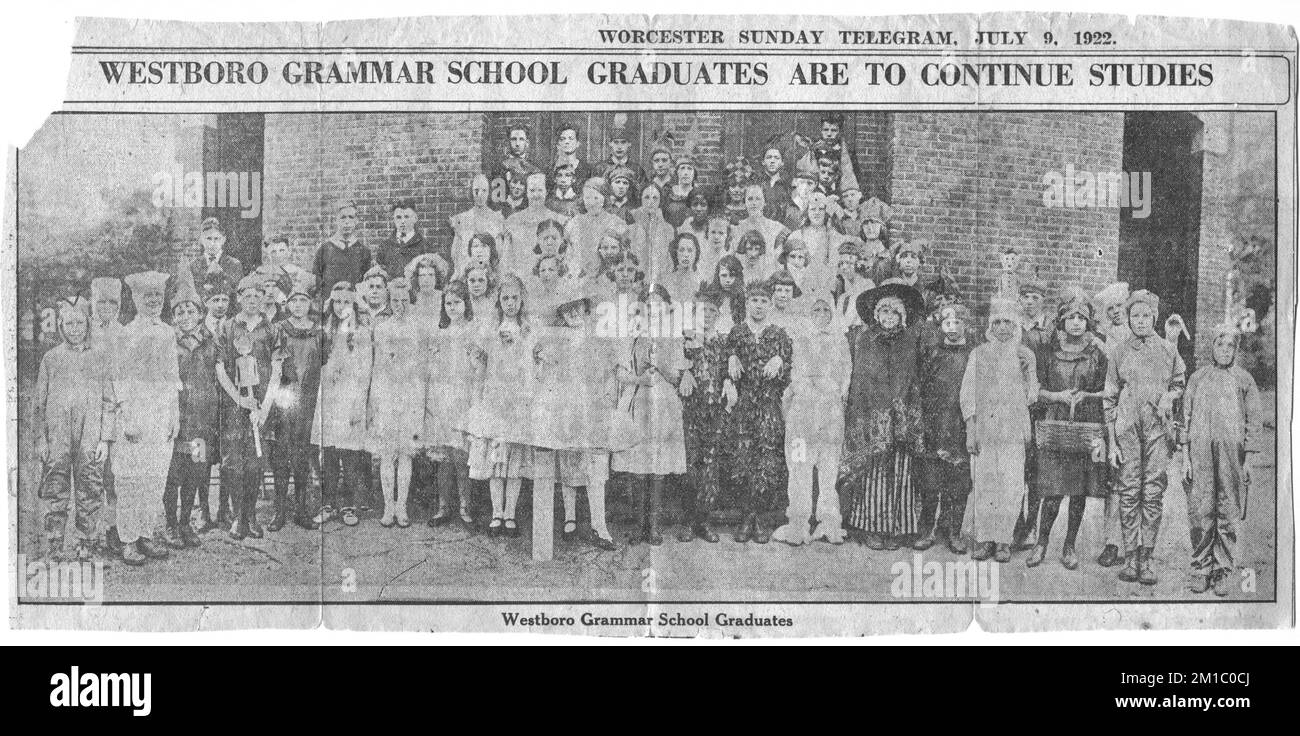 Westborough Grammar School Graduates , School children. Westborough